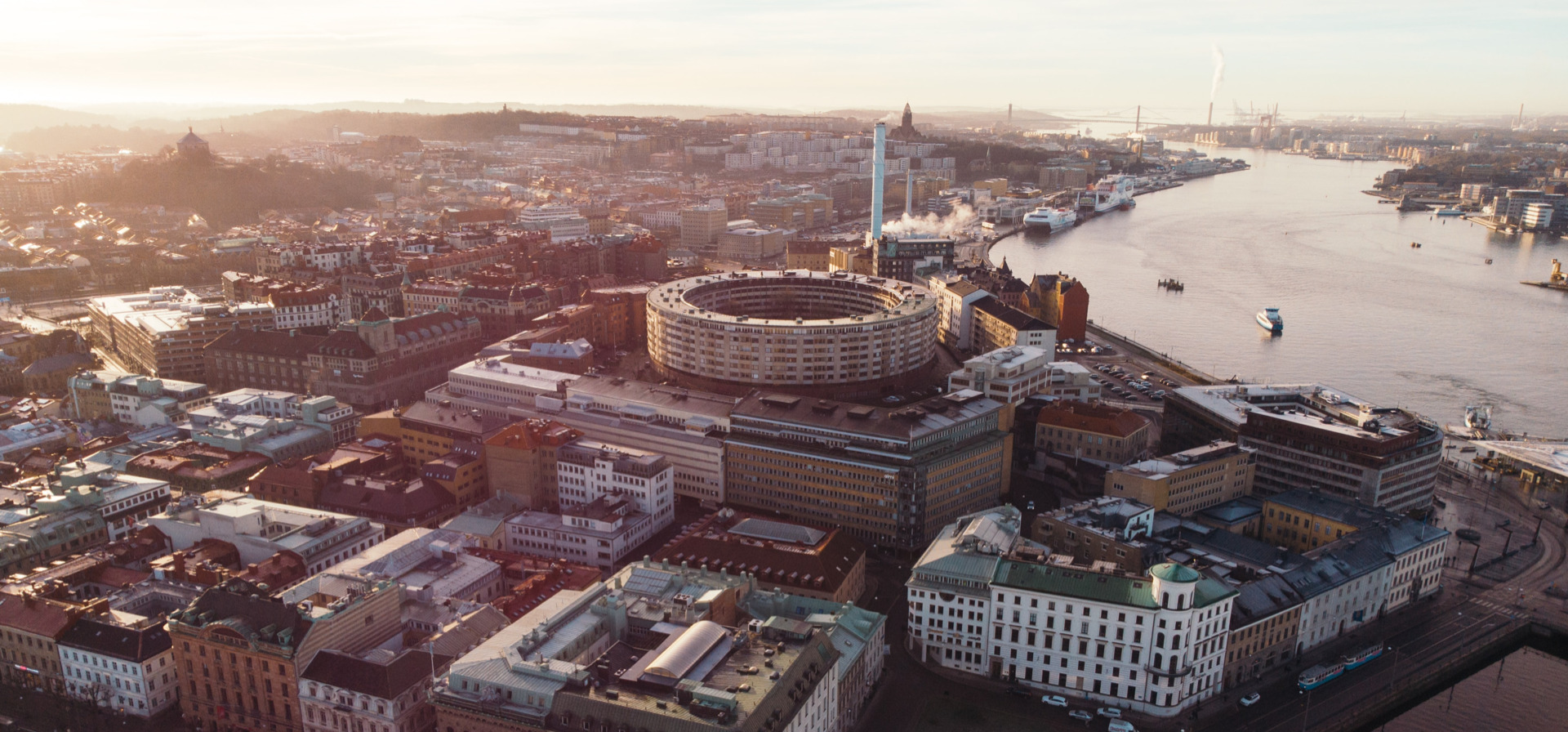 Flygfoto över Göteborg